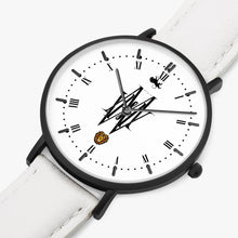 Afbeelding in Gallery-weergave laden, Most high Win: Thin Leather Strap Quartz Watch (Black Indicators)
